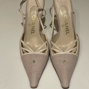 Chanel Vintage Sling Back Heels